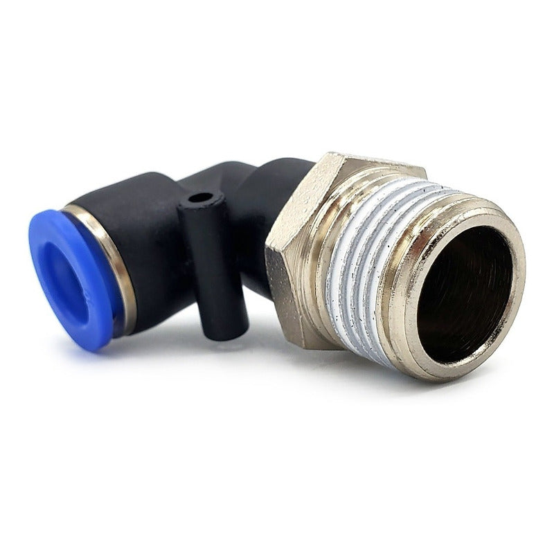 5 Pc of Pneumatic Quick Connector/Fitting Elbow 1/2 Npt X 10mm