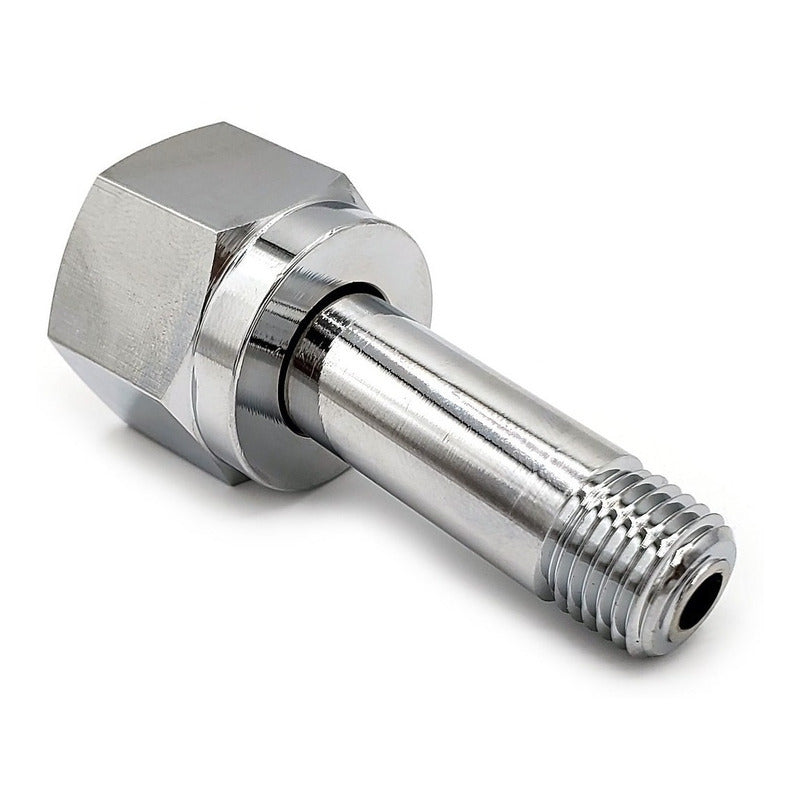 Tuerca Y Niple Latón Cromado Para Oxígeno Medicinal Cga540