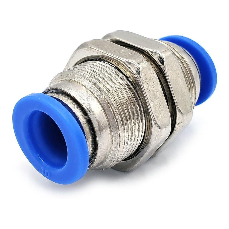 5 Pc of Straight Pneumatic Quick Connect Gland 10mm