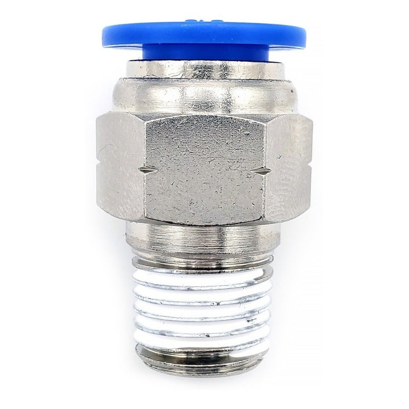 10 Pc of Straight Pneumatic Quick Connector/Fitting 1/4 Npt X 3/8