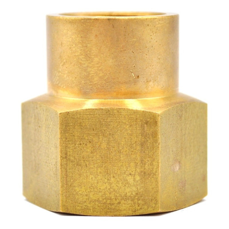 Brass Reducing Coupling From 1/2 Npt To 3/8 Npt 5 Pz