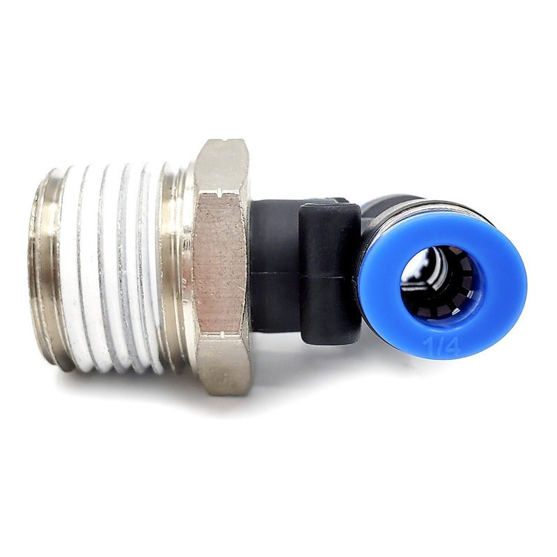 5pz Racor Rápido Neumático En Tee 1/2 Npt X 1/4