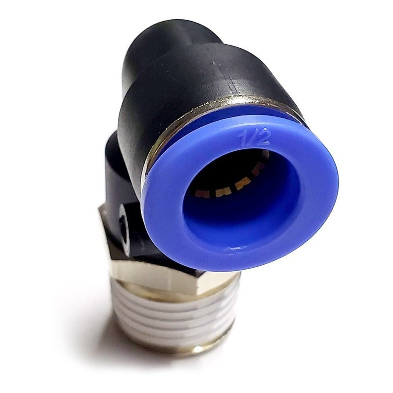 5 Pc of Pneumatic quick connector/fitting Elbow 1/2 Npt X 1/2