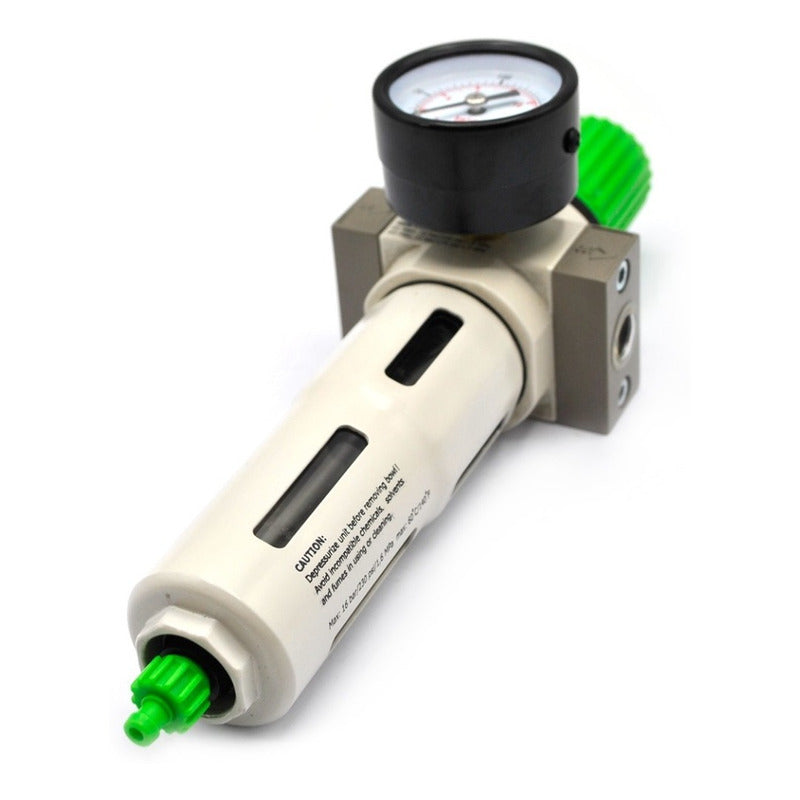 1/4 High Pressure Filter-Regulator for Compressor with Pressure Gauge