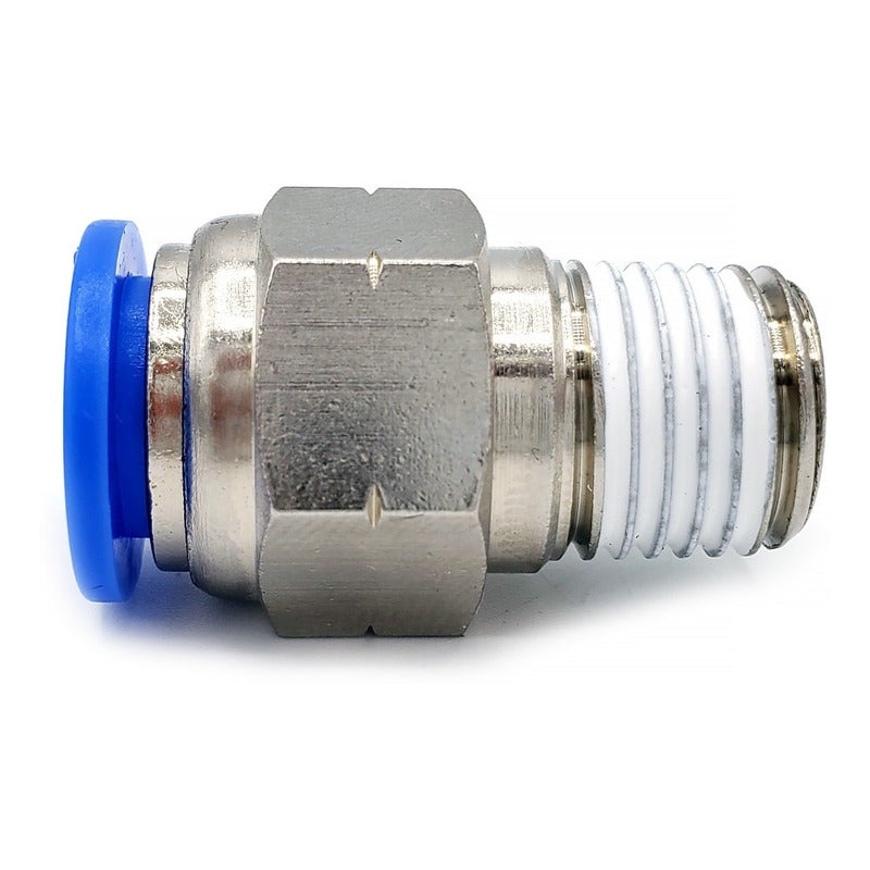 10 Pc of Straight Pneumatic Quick Connector/Fitting 1/4 Npt X 3/8