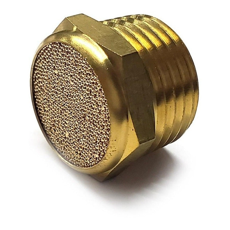 Bag of 5 Pcs Flat Pneumatic Silencer 1/2 Npt