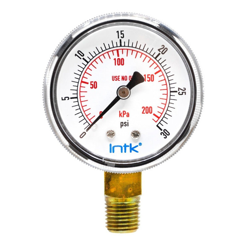 Manometer for oxycutting and industrial gases, 200 Kpa, 2 PLG
