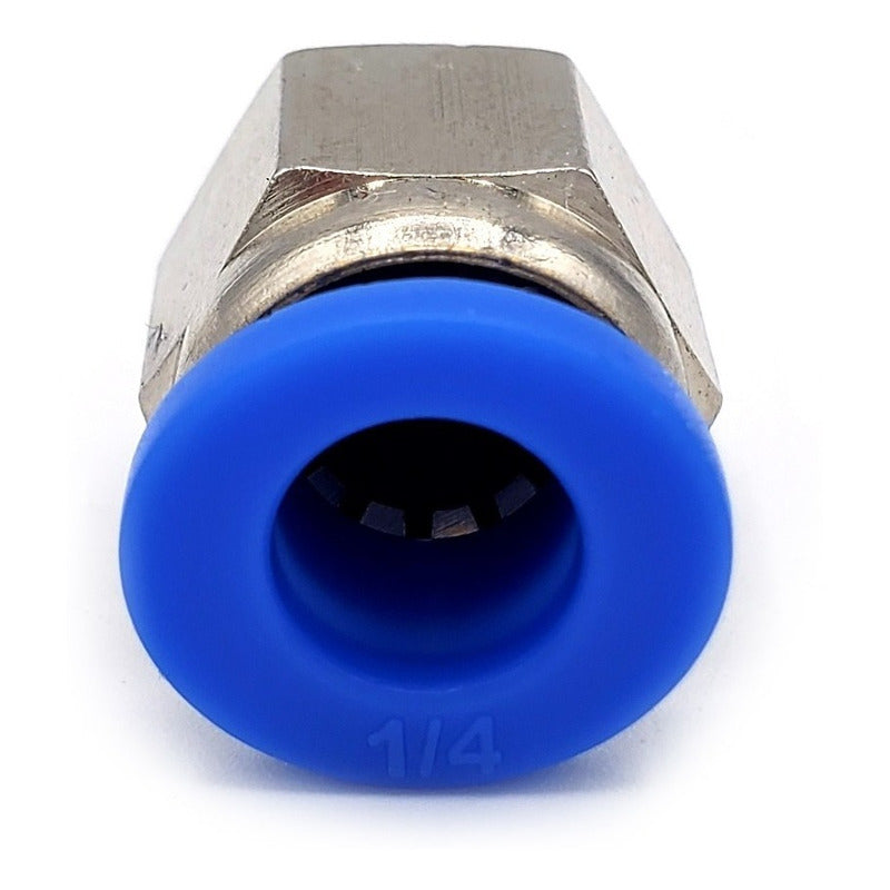 10 Pz De Conector/racor Rápido Neumático Recto M5 X 1/4