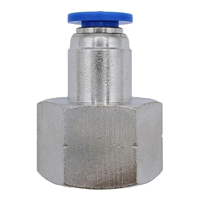 10 Pz De Conector/racor Neumático Recto Hembra 3/8 Npt X 6mm