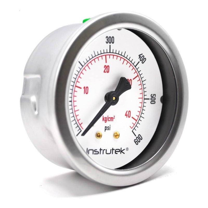 Manómetro Premium Inox Glicerina 2.5 PLG, 600 Psi