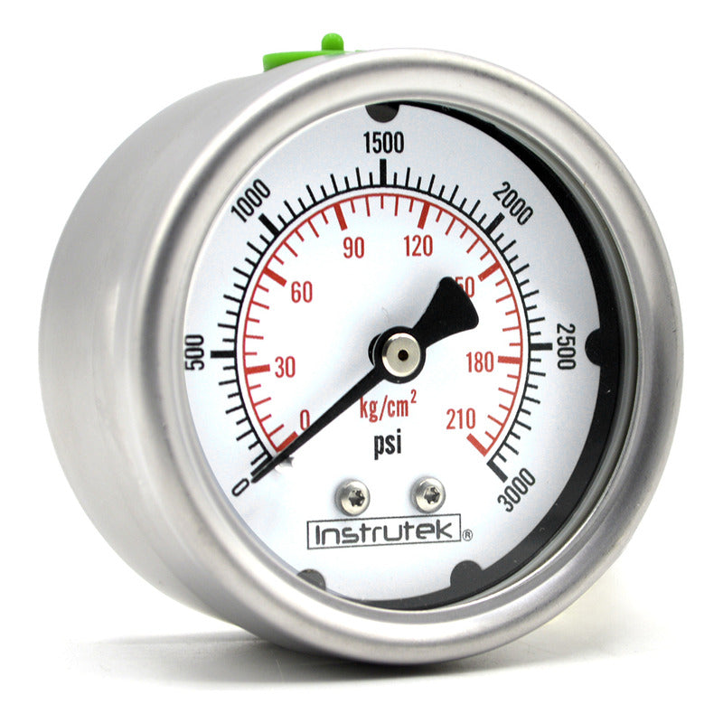 Manómetro 2.5", lleno de líquido (O.E.M.), 1/4" NPT, posterior, 3000 psi-kg/cm2