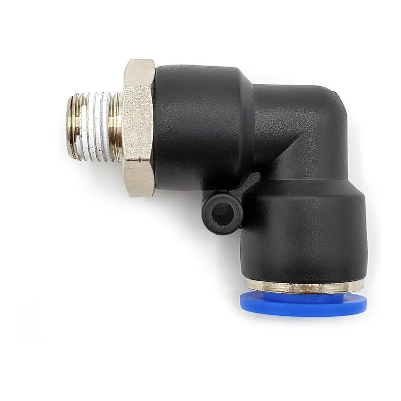 5 Pz De Conector/racor Rápido Neumático Codo 1/8 Npt X 10mm