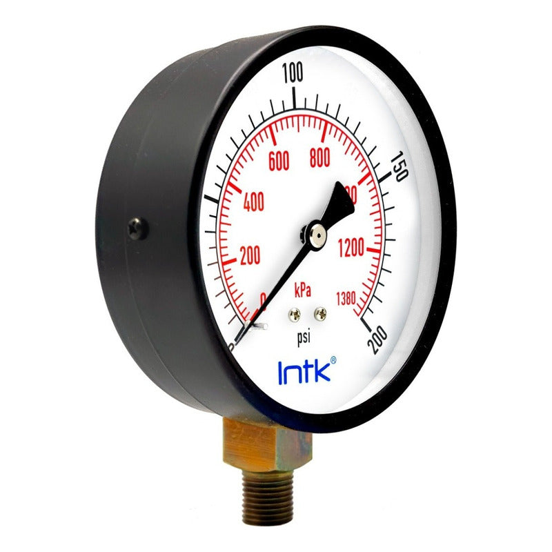 Pressure Gauge For Compressor Dial 4 PLG 200 Psi (air, Gas)