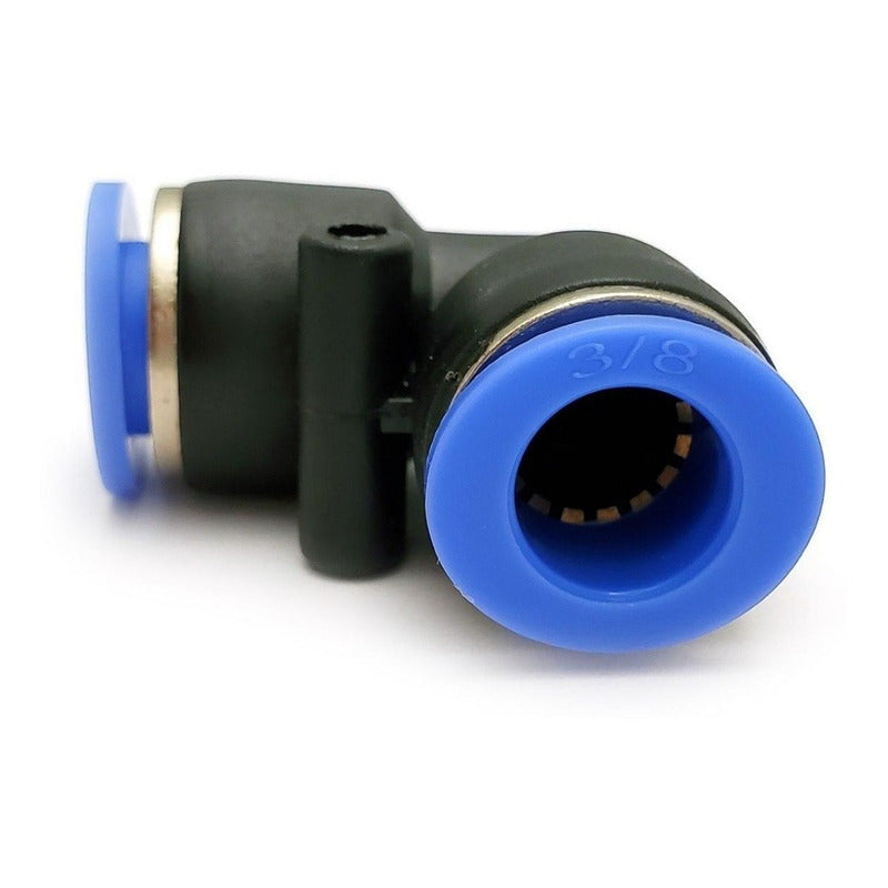 5 Pz Racor Unión Neumático En Codo 3/8 X 3/8