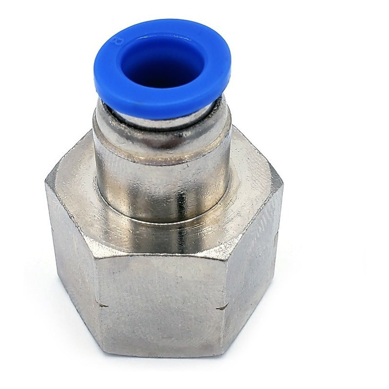 5 Pc of Straight Female Pneumatic Connector/Fitting 1/2 Npt X 8mm