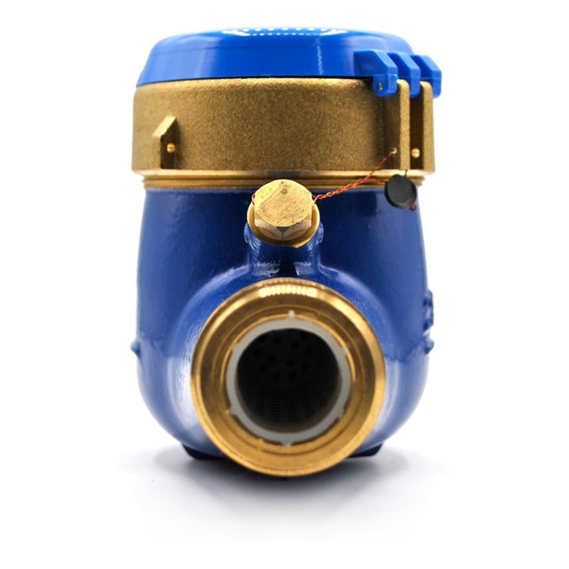 Medidor De Agua Cuerpo De Latón 1 PLG C/conexiones De Latón