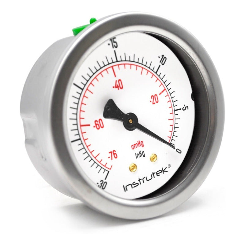 Premium Glycerin Vacuum Gauge 2.5 PLG, -30 Inhg