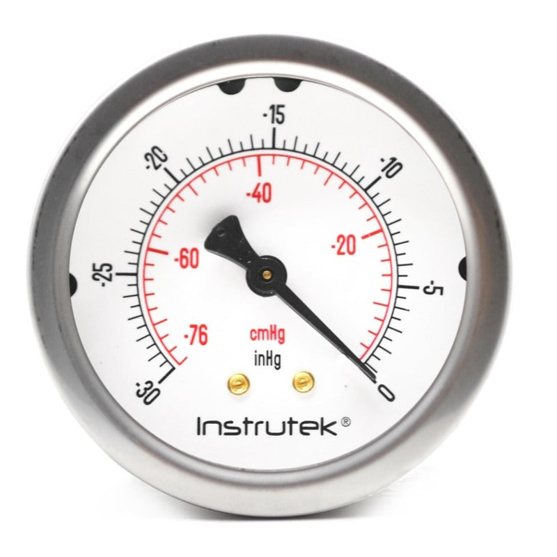 Premium Glycerin Vacuum Gauge 2.5 PLG, -30 Inhg