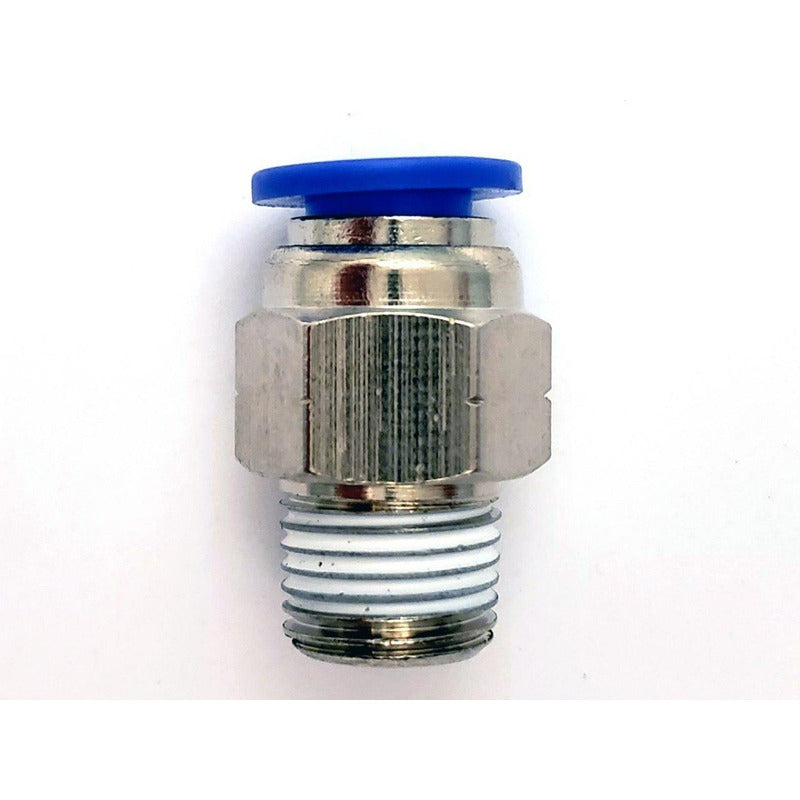 10 Pz De Conector/racor Rápido Neumático Recto 1/8 Npt X 1/8