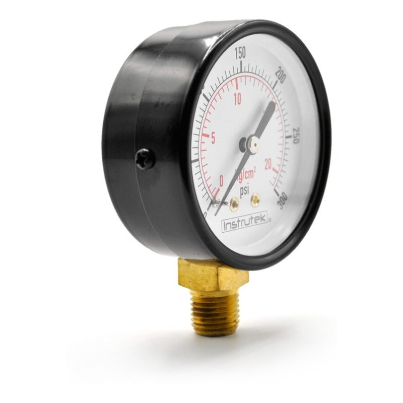 Manómetro Para Compresor Carátula 2.5 , 300 Psi (aire, Gas)