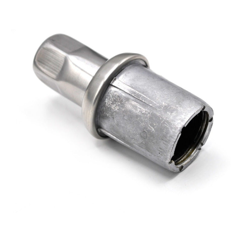 Pie nivelador para tubo de 1 1/2", fabricado en acero inoxidable 304 y aluminio.