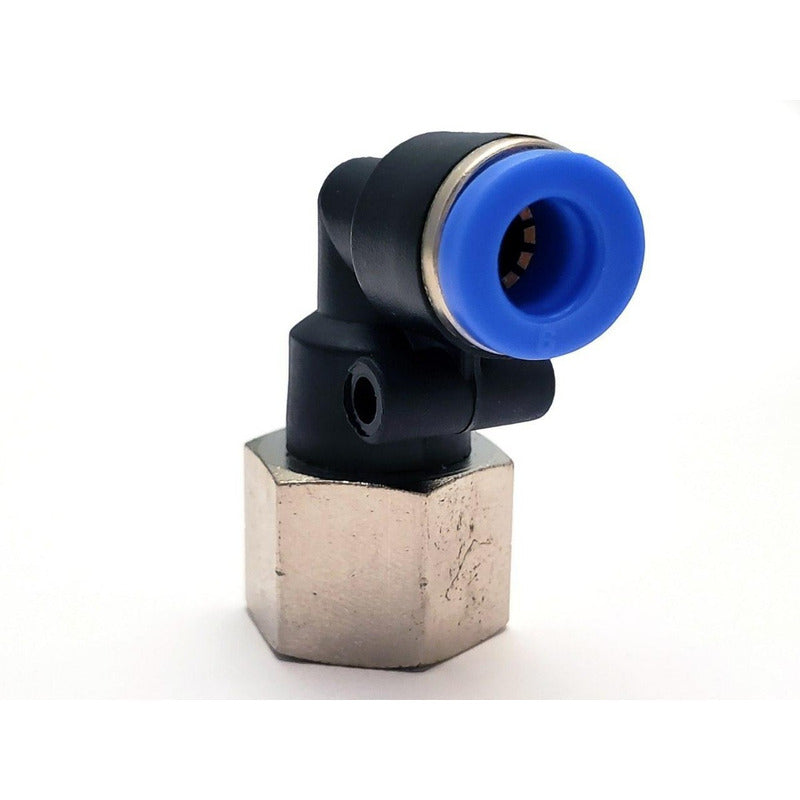 10 Pcs Pneumatic Connector/Fitting Female Elbow 1/4 X 6 Mm