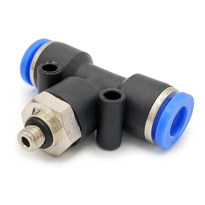 10 Pz De Conector/racor Rápido Neumático Tee M5 X 1/4