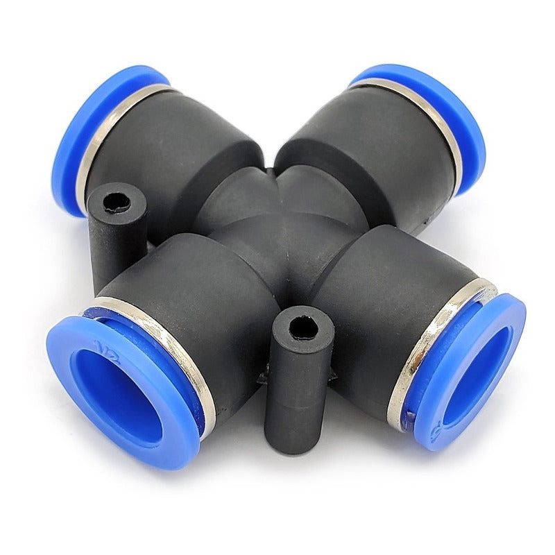 5 Pcs Cross Pneumatic Union Fitting 1/2