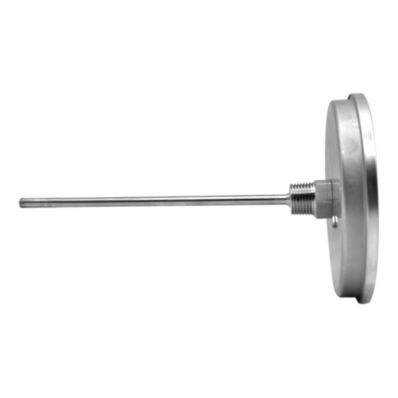 Termómetro 5 pulgadas, posterior, 1/2" NPT, vástago 6", rango 0 a 300 C-F