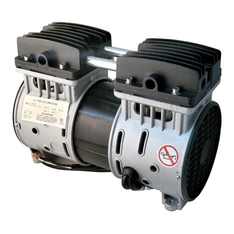 Bomba de aire silenciosa y libre de aceite de 1 HP (Potencia pico de 1.5 HP).