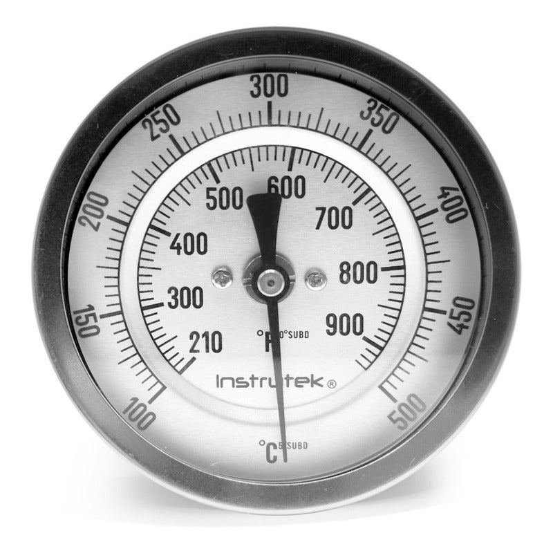 Oven Thermometer 3 IN 100 TO 500°C, 9 IN Stem, 1/2 Thread