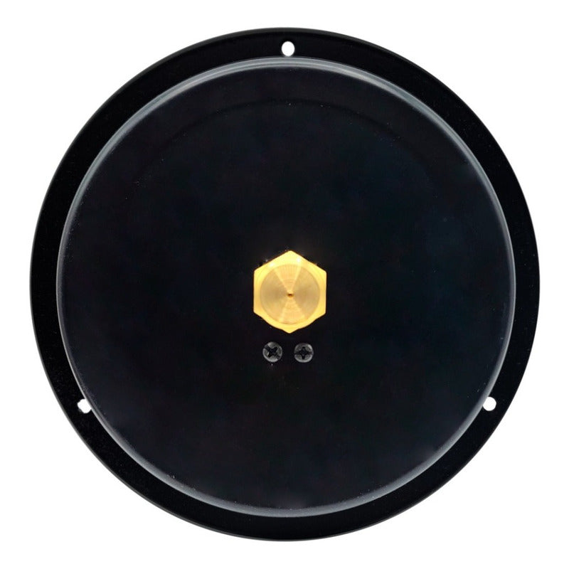 6" Standard, dry, pressure gauge, black steel case, 1/2" NPT, back connection, 0 to 200 psi-kPa