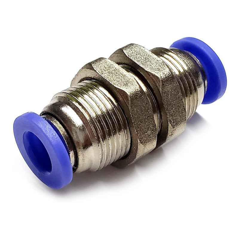 5 Pc of Straight Pneumatic Quick Connect Gland 6mm