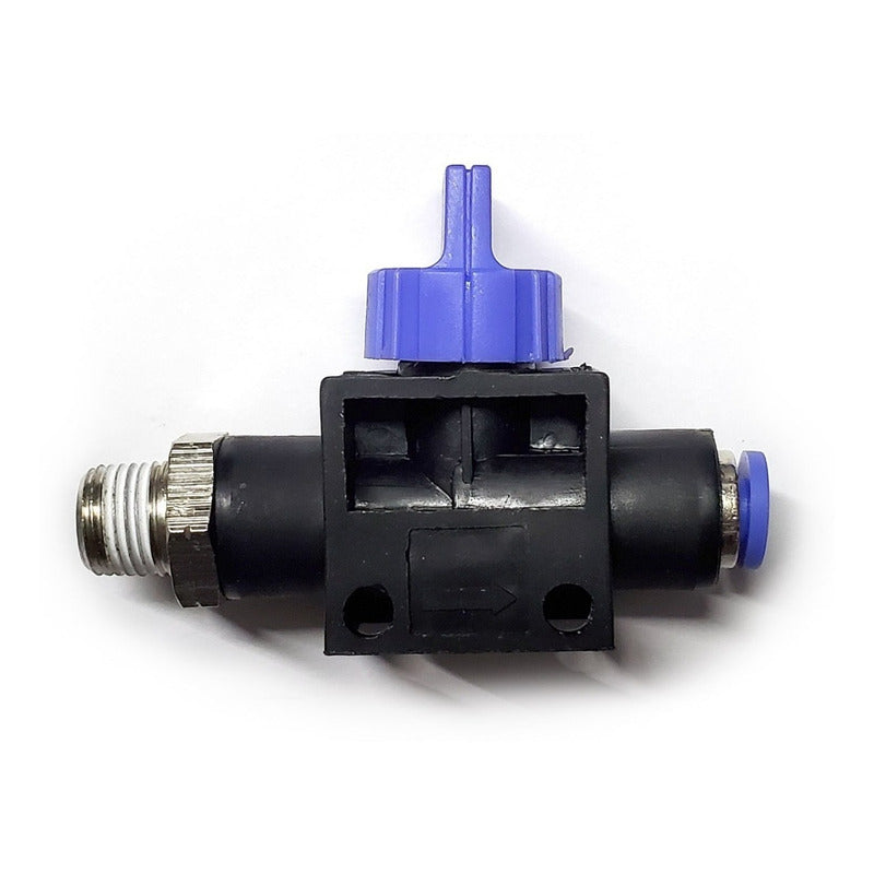 Conector / Válvula De Mano Recta (on-off) 1/8 Npt X 4mm