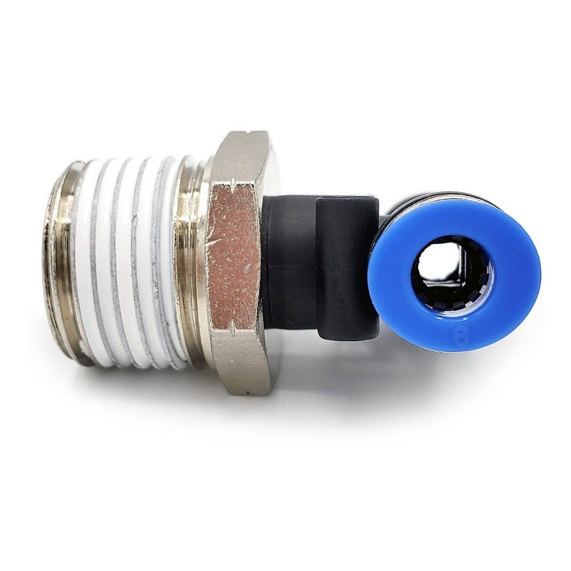 5pz Racor Rápido Neumático En Tee 1/2 Npt X 6mm