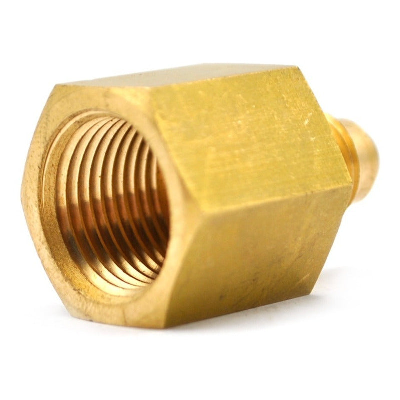 Brass Female Connector 3/8 Npt X 1/4 Flare 5 Pcs