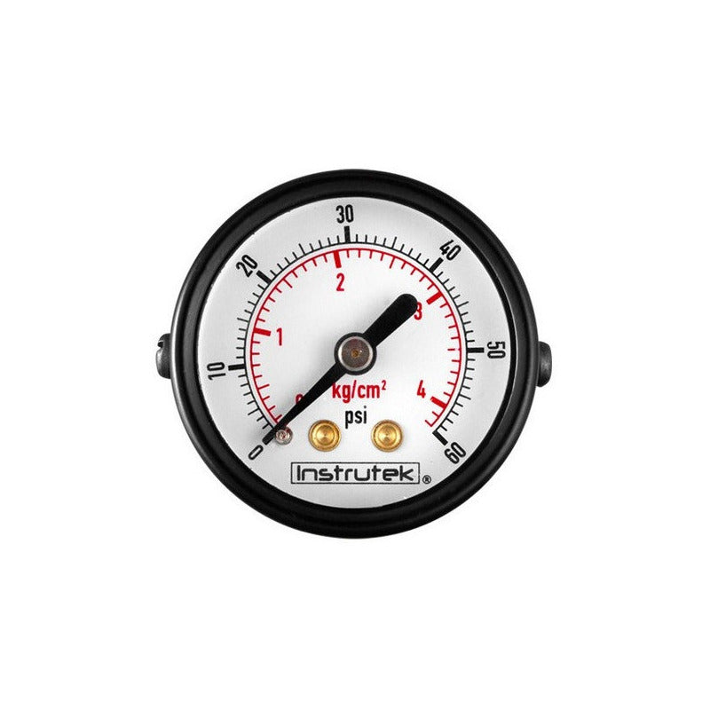Manómetro 1.5", estándar, 1/8" NPT, posterior, 60 psi-kg/cm2