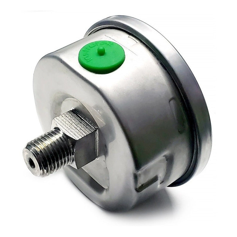 Pressure Gauge with Post. All Stainless Steel High Pressure 2.5 Inch, 10000 Psi