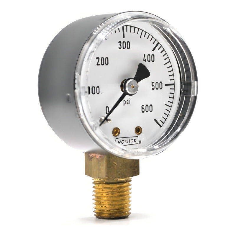 Manómetro 2", caja de ABS, 1/4" NPT, inferior, 600 psi-kg/cm2