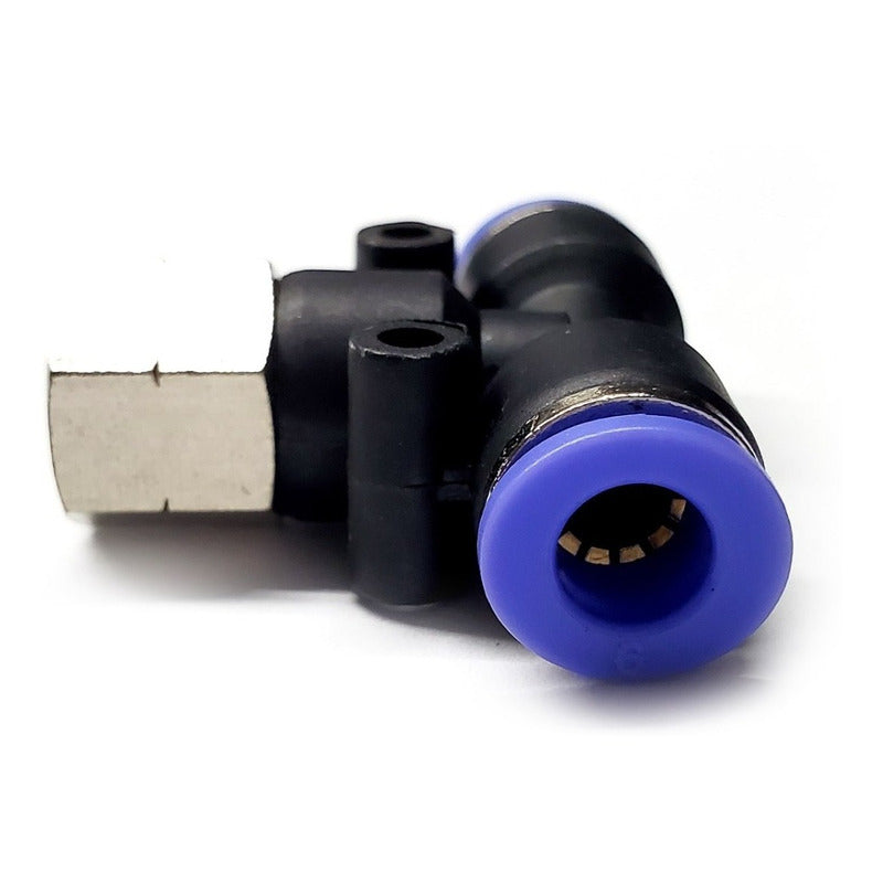 5pcs Pneumatic Quick Tee Fitting 1/8 Npt Female X 6mm Mang.