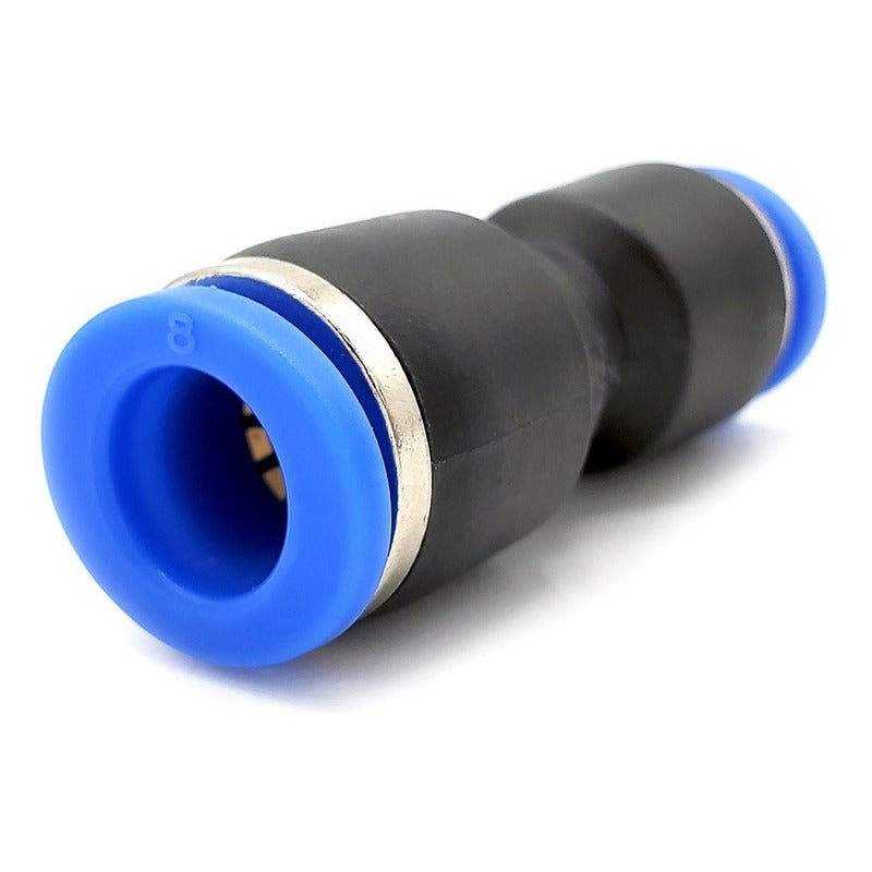 10 Pz Reducción Neumática Recta 8mm A 6mm