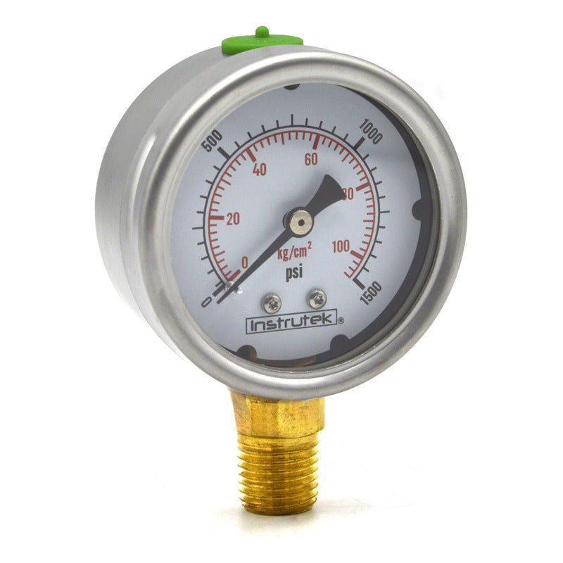 Manómetro 2.5", lleno de líquido (O.E.M.), 1/4" NPT, inferior, 1500 psi-kg/cm2