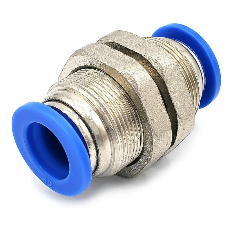 5 Pc of Straight Pneumatic Quick Connect Gland 12mm