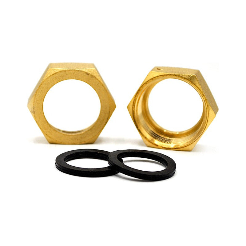 Conectores de latón para medidores de agua con rosca de 1/2 NPT, (incluye empaques).