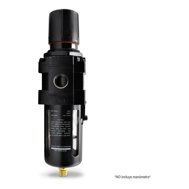 Filtro-regulador baja presión, 1/2" NPT