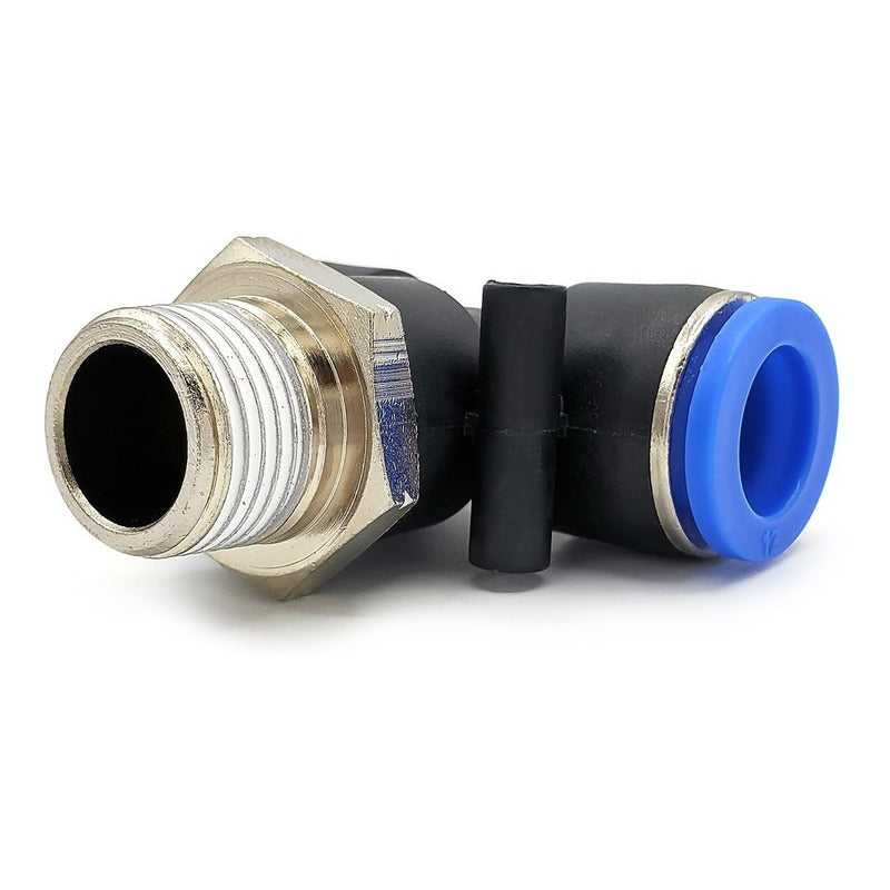 5pz Racor Neumático En Tee 3/8 Npt X 12mm