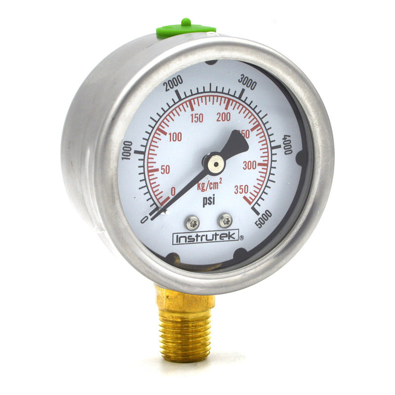Manómetro 2.5", lleno de líquido (O.E.M.), 1/4" NPT, inferior, 5000 psi-kg/cm2