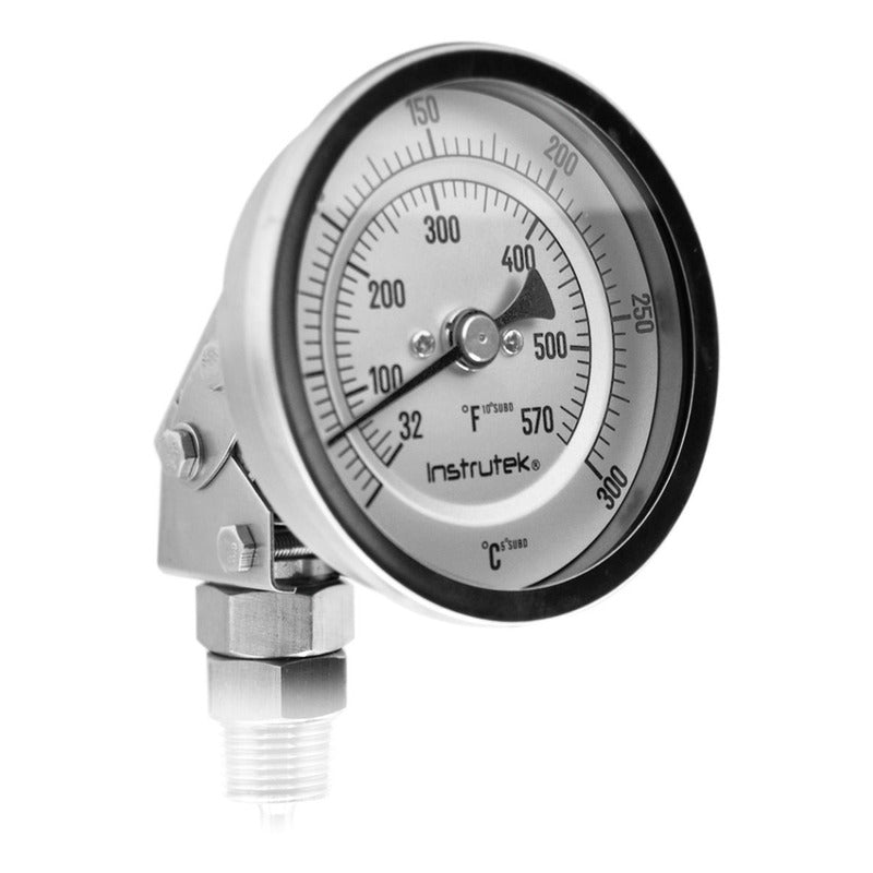 Thermometer 3 PLG, Variable Angle Stem 6 0 to 300 Cº