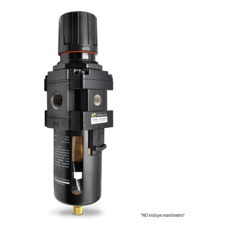 Filtro-regulador baja presión, 1/2" NPT