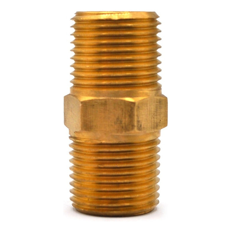 Niple Hexagonal De Latón 3/8 X 3/8 Npt 5 Pz